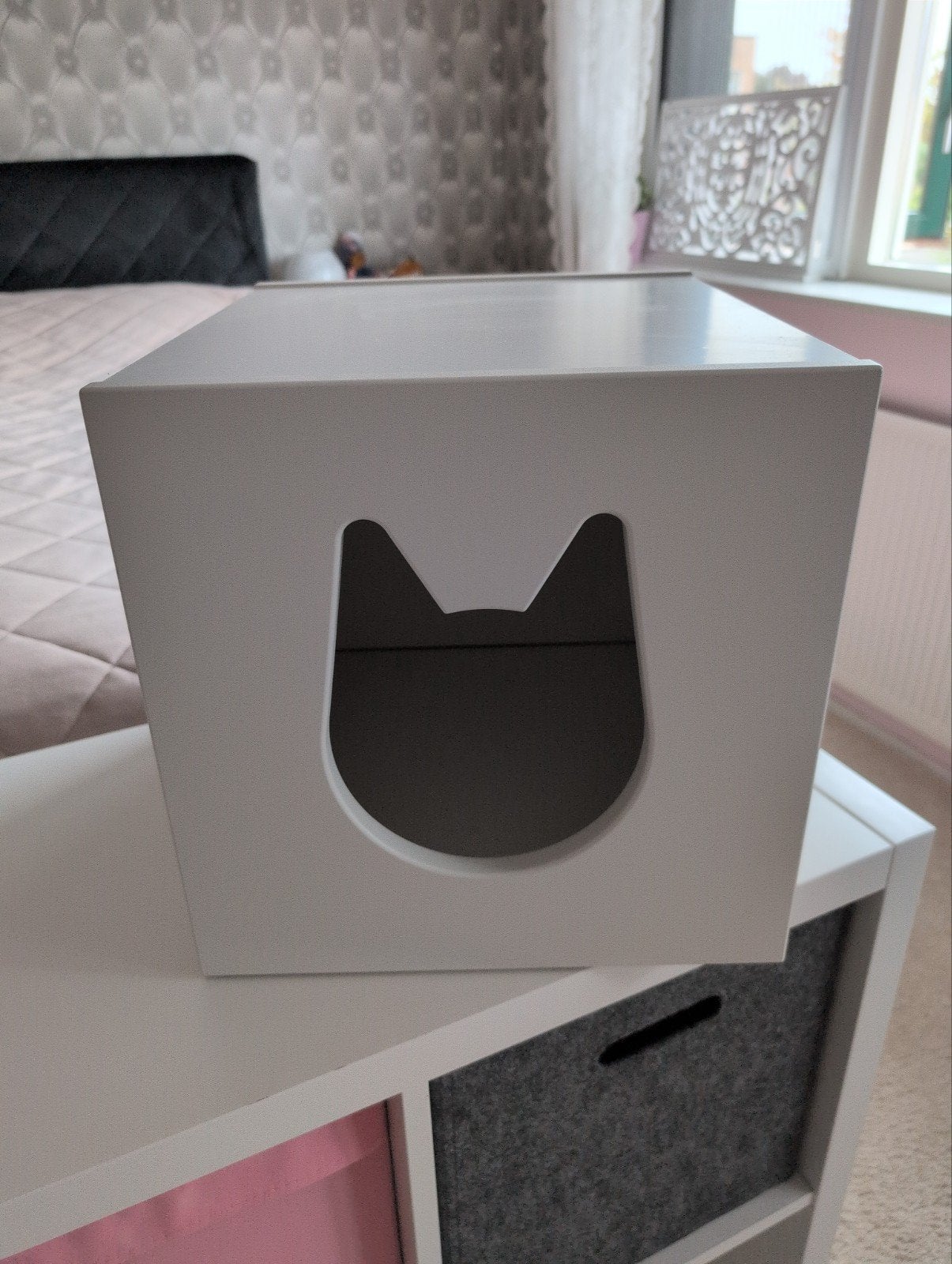 Kallax katten huisje., Ophalen, Minder dan 50 cm, Zo goed als nieuw, Minder dan 100 cm