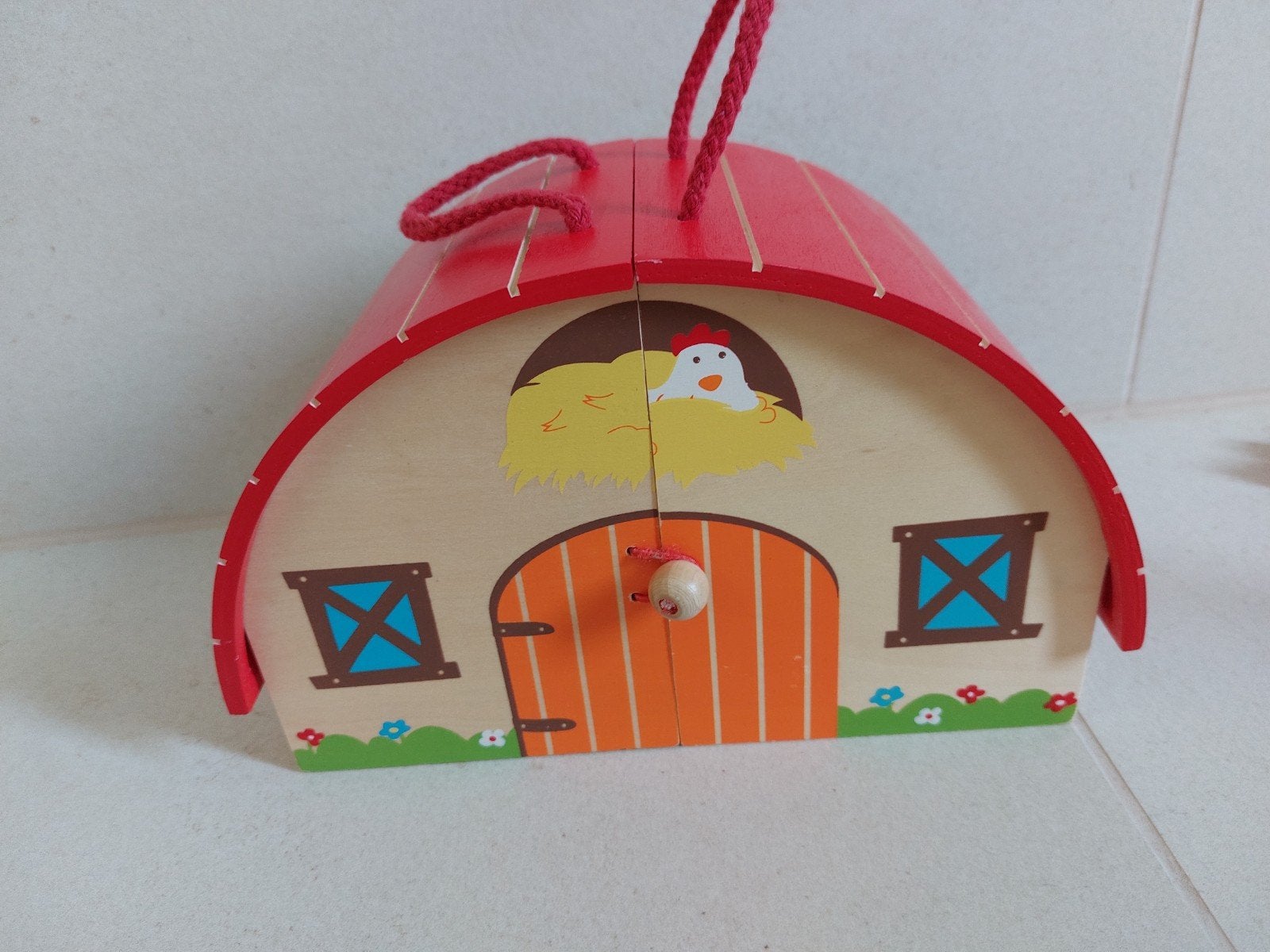 Bigjigs Houten Mini Boerderij Speelset - Compleet, Kinderen en Baby's, Speelgoed | Houten speelgoed, Ophalen, Zo goed als nieuw