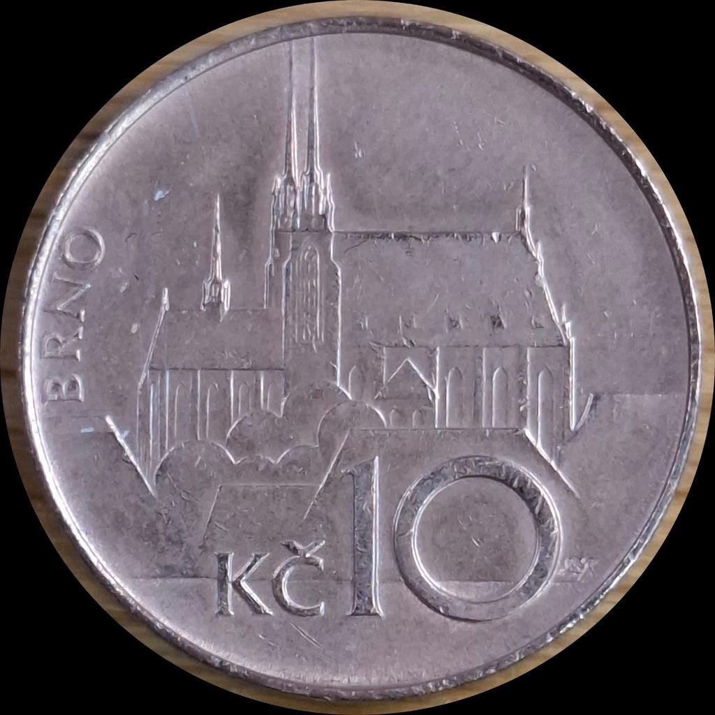 6# Tsjechië 10 Korun 1994 km4, Ophalen of Verzenden, Overige landen