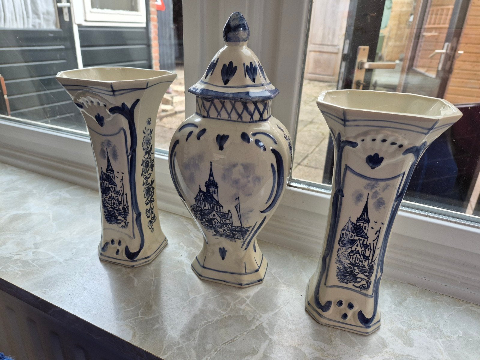 Delfts blauw kaststel, Antiek en Kunst, Ophalen