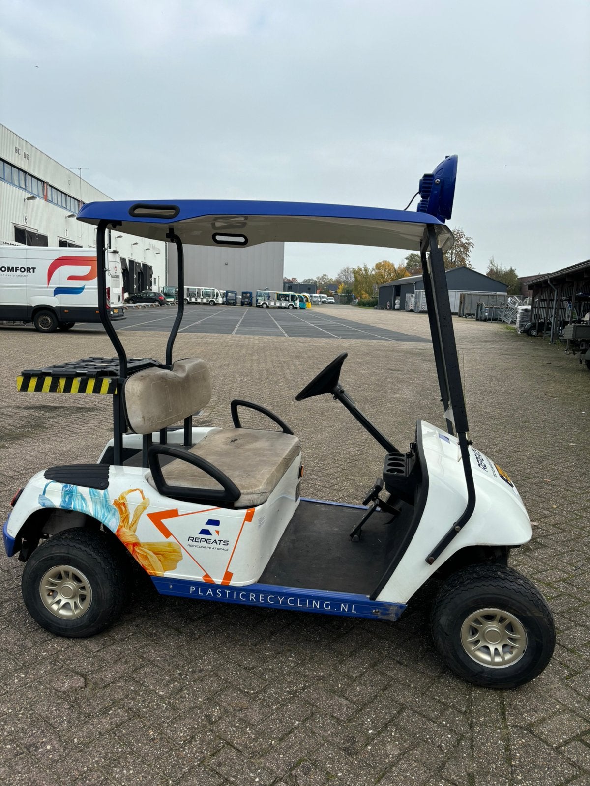 Golfkar elektrisch met landbouwkenteken, Ophalen of Verzenden, Gebruikt, Golfkar, Overige merken