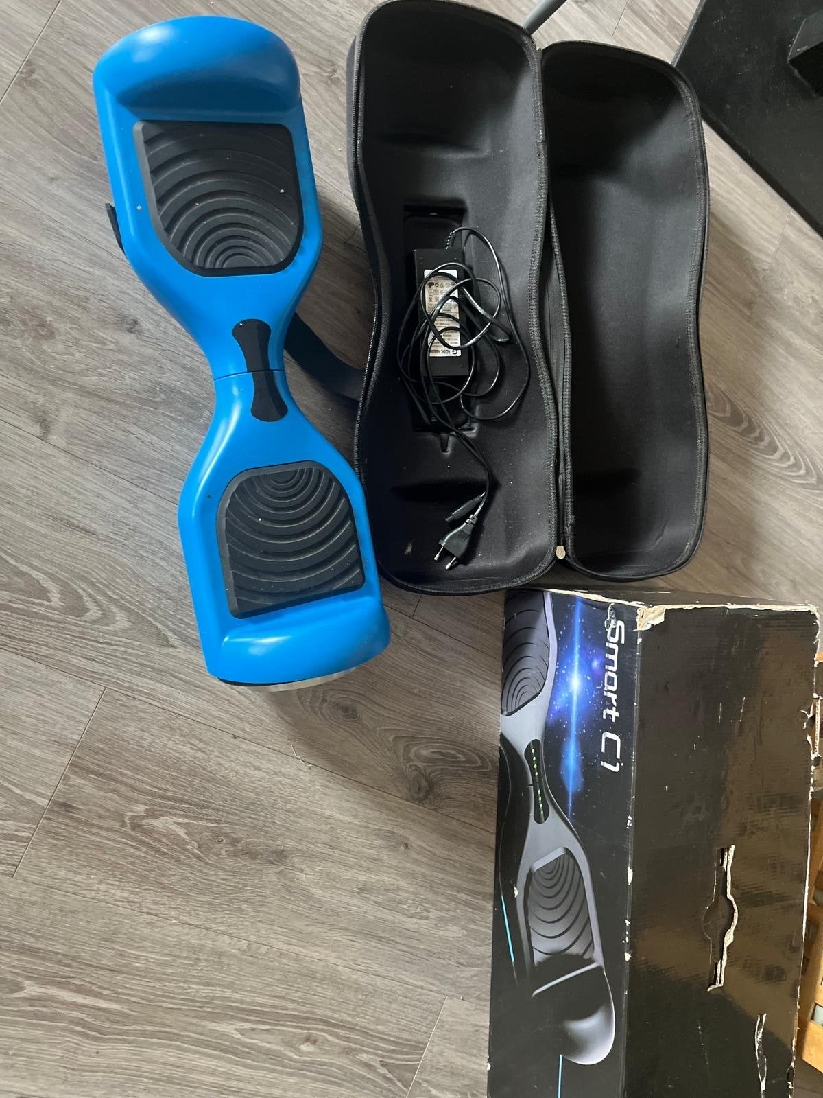 Smart C1 Hoverboard Blauw met Draagtas en Oplader, Ophalen of Verzenden, Zo goed als nieuw