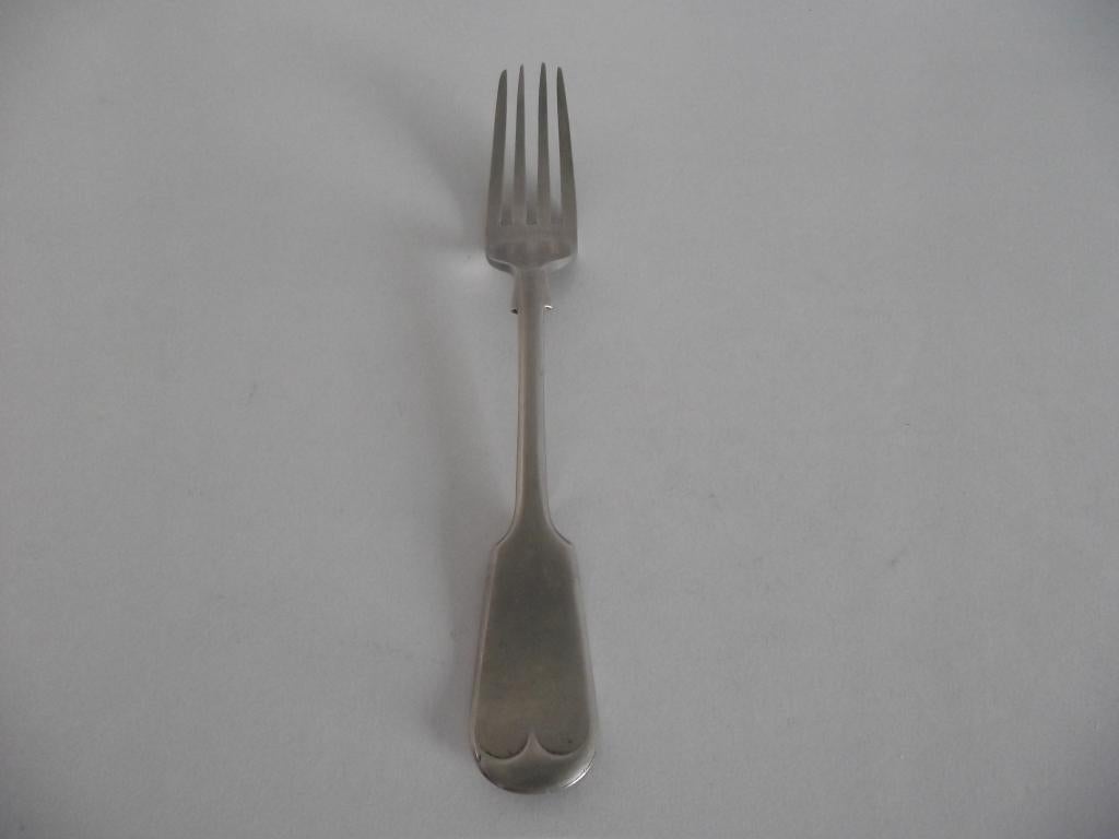 antiek Nickel Silver vork model viool 19,5 cm  1940-1945, Antiek en Kunst, Ophalen of Verzenden