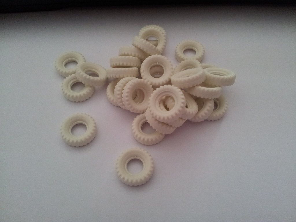 Bandjes Dinky Toys 17mm wit block, Verzenden, Nieuw, Auto, Dinky Toys
