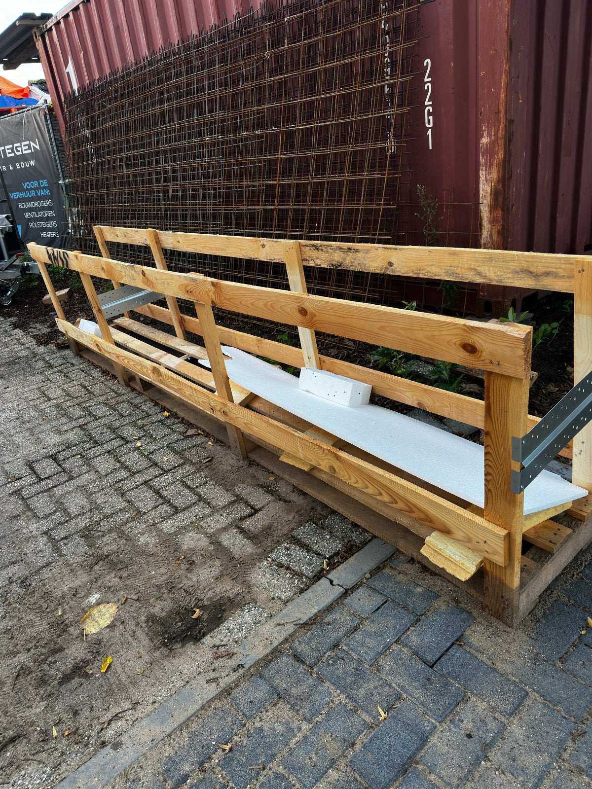 Houten constructie / Pallet, Gebruikt, Ophalen of Verzenden, Overige houtsoorten, Pallet