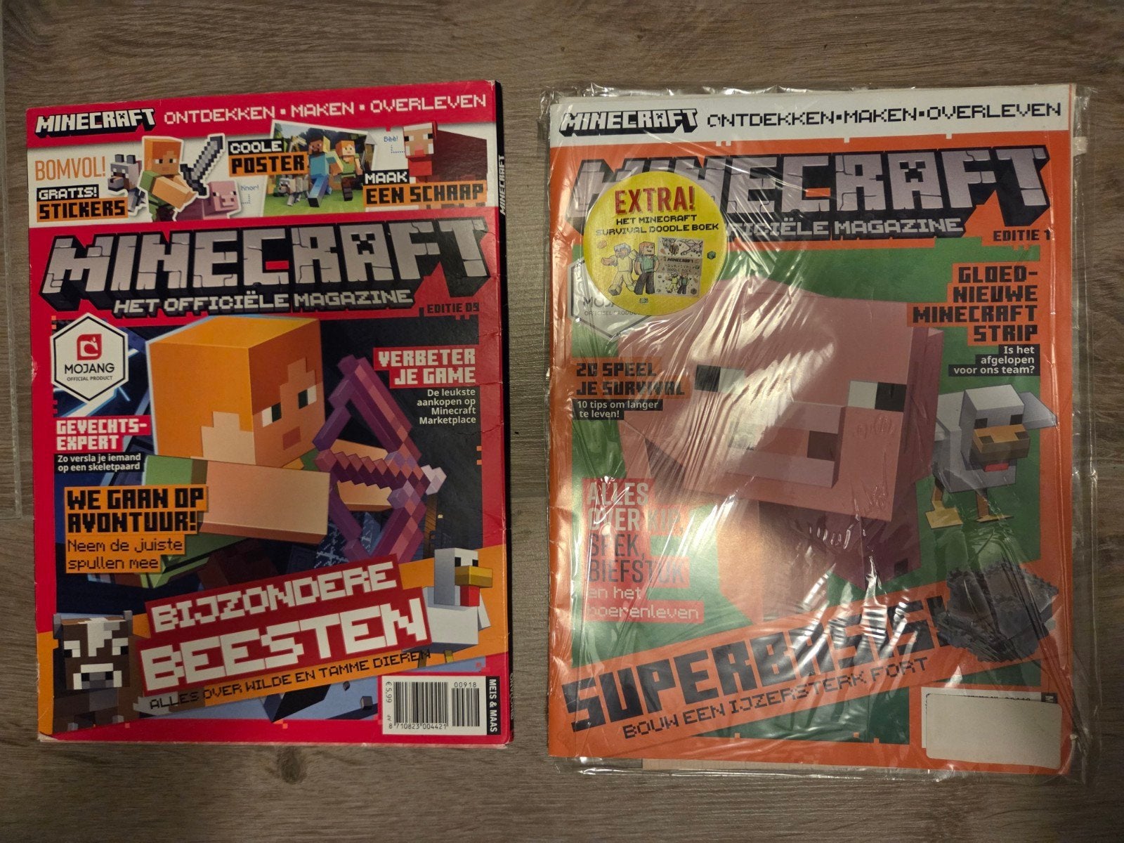 Minecraft Magazine 1 en 9, Ophalen of Verzenden, Nieuw, Overige typen