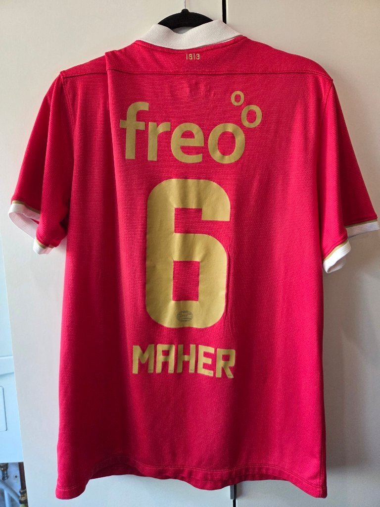 PSV Thuis shirt 2013 2014 maat L Maher, Maat L, Ophalen of Verzenden, Zo goed als nieuw, Shirt
