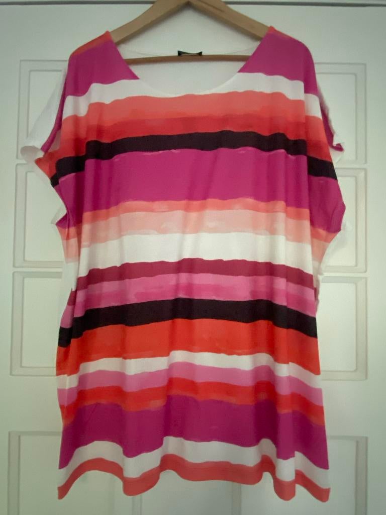 Via Appia Due gestreept shirt maat 52, Maat 46/48 (XL) of groter, Ophalen of Verzenden, Zo goed als nieuw, Korte mouw