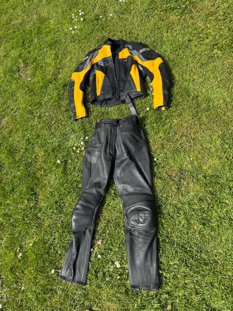 MQp Dynamic leren motorpak (jas en broek), Motoren, Ophalen of Verzenden, Tweedehands, Dames, Combipak