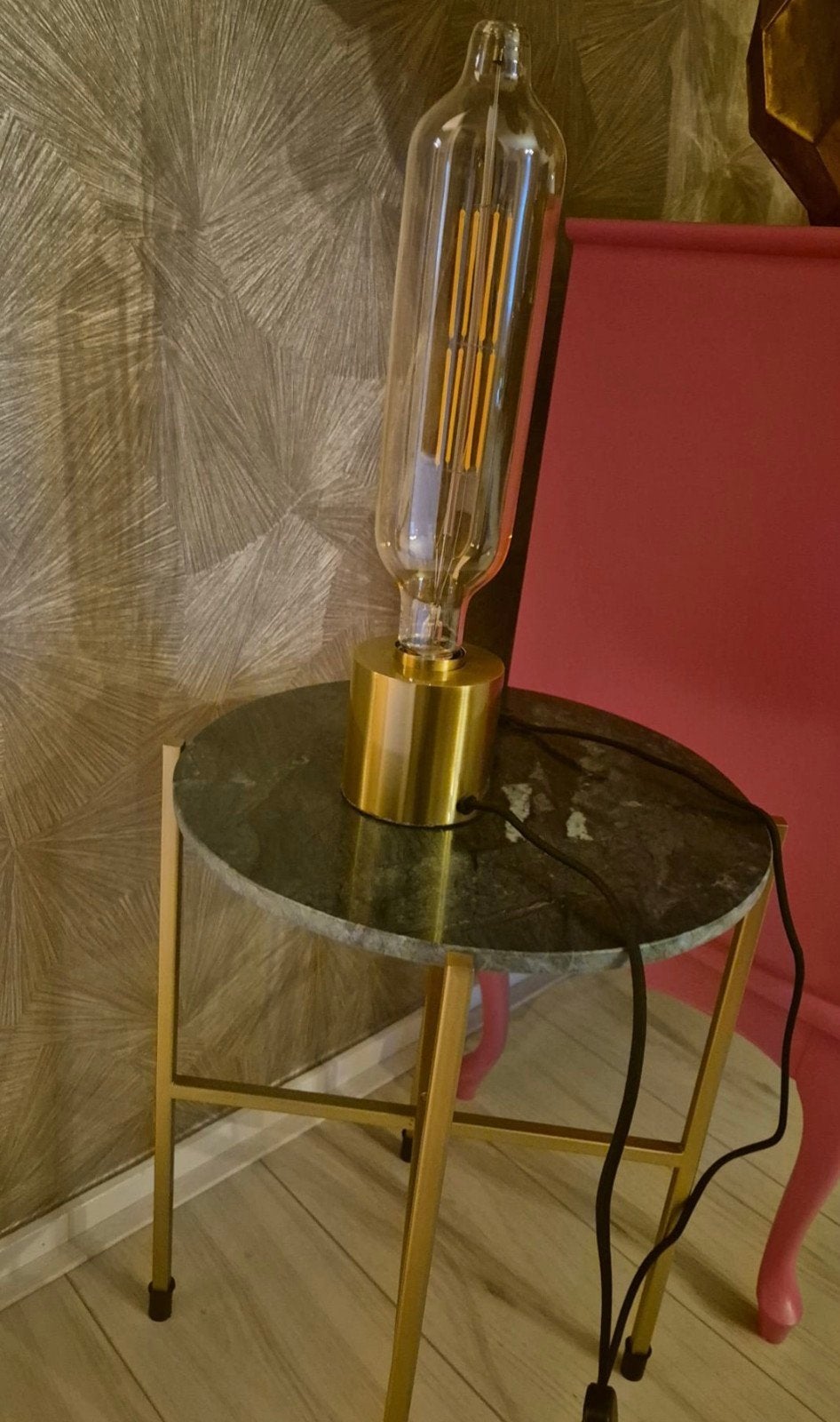 h&m home gouden tafellamp, Ophalen