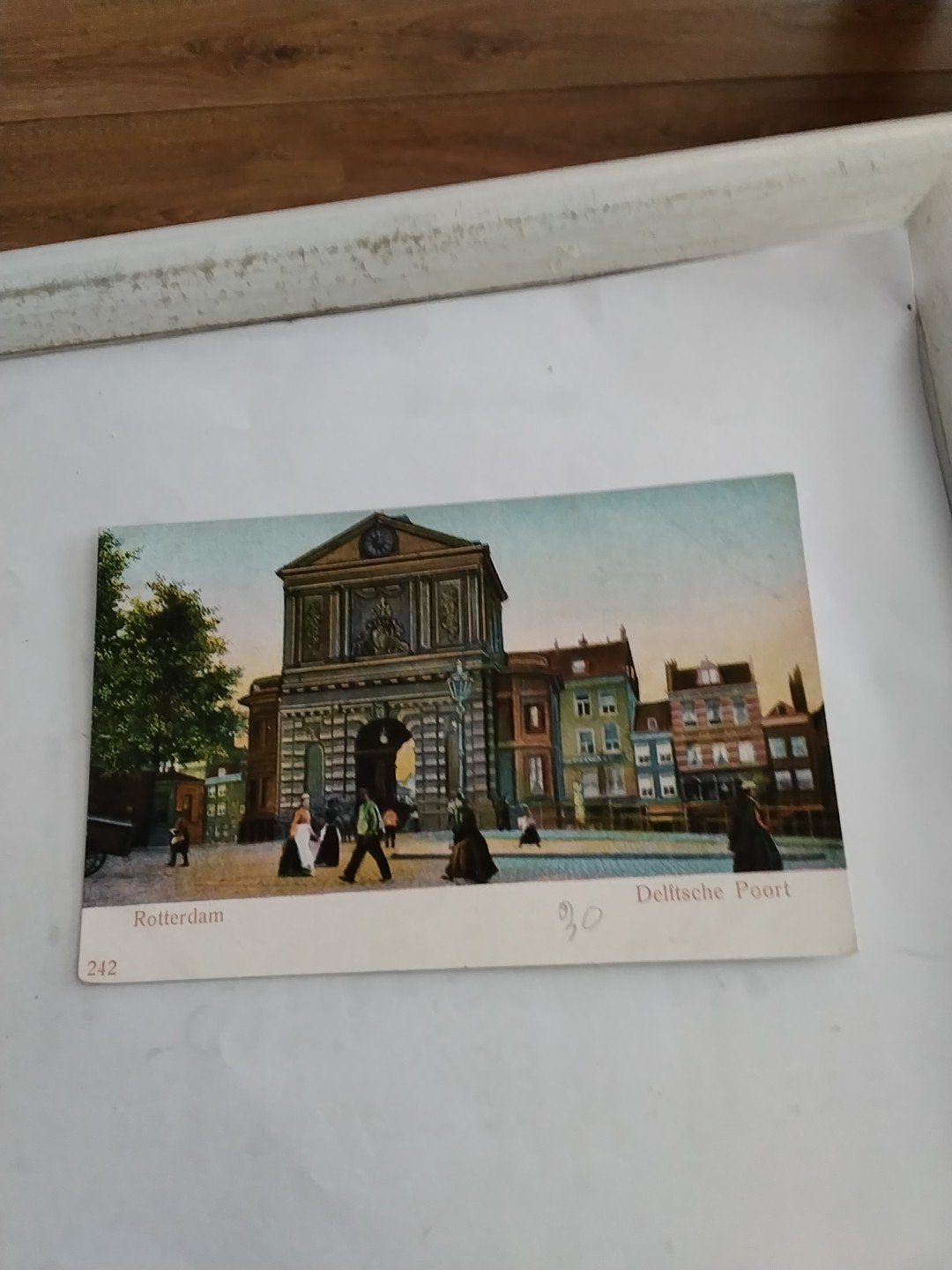 Oude Ansichtkaart Rotterdam Delftsche Poort, Ophalen of Verzenden, Voor 1920, Ongelopen, Zuid-Holland