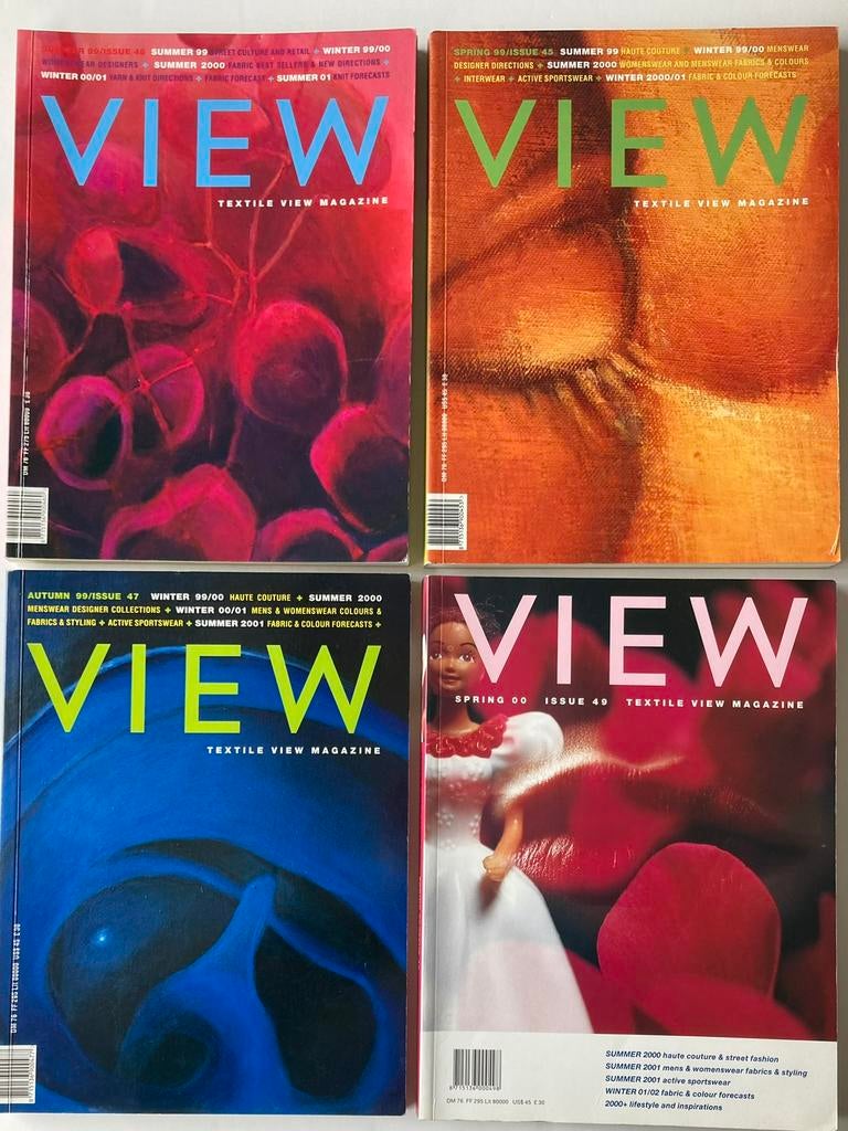VIEW Magazine 4 issues vintage Mode, Textiel en Interieur., Ophalen of Verzenden, Zo goed als nieuw, Overige onderwerpen