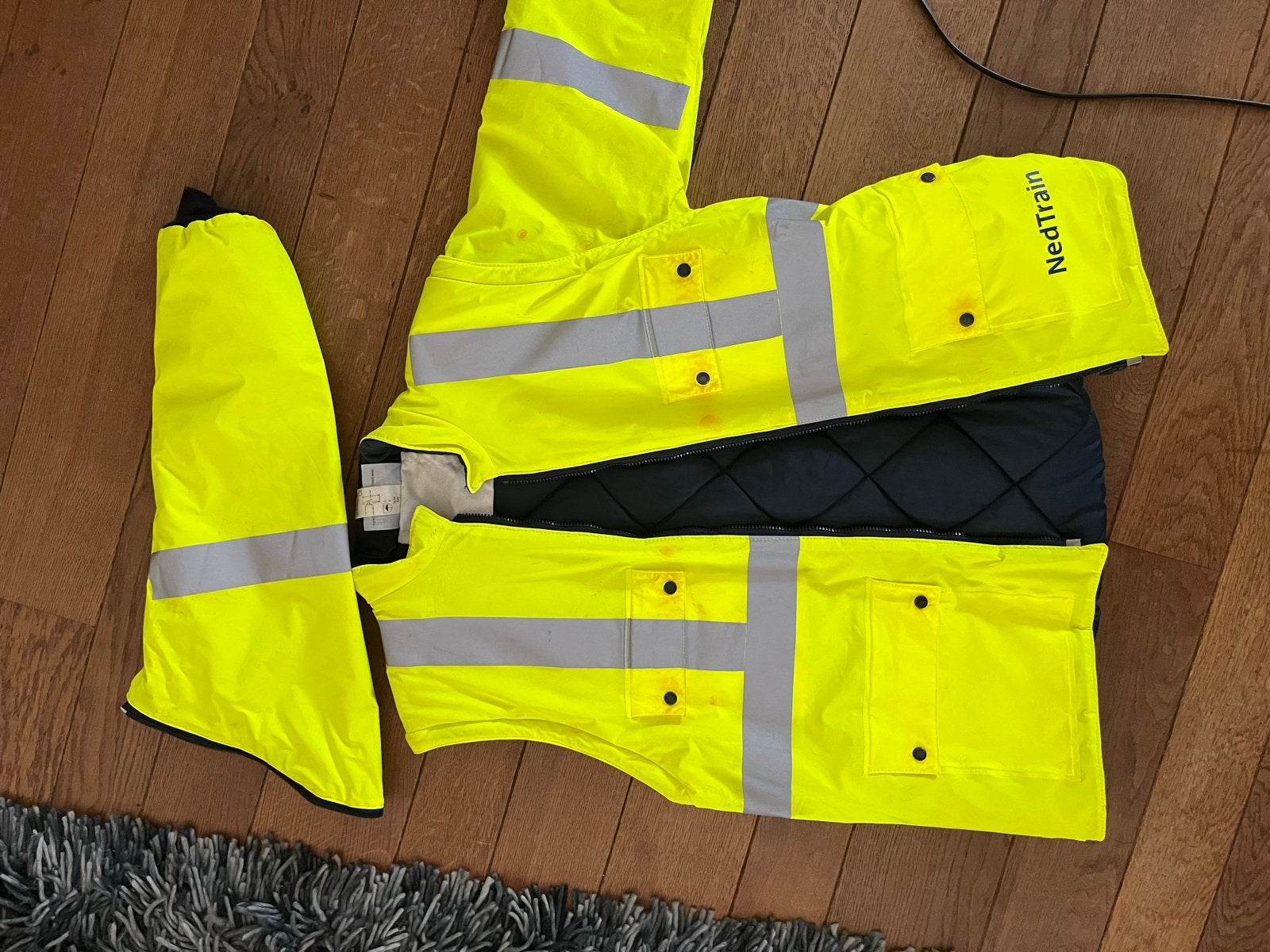 NedTrain 3-in-1 Winter jas / bodywarmer- Geel/Zwart, Ophalen of Verzenden, Gebruikt, Trein, Overige typen
