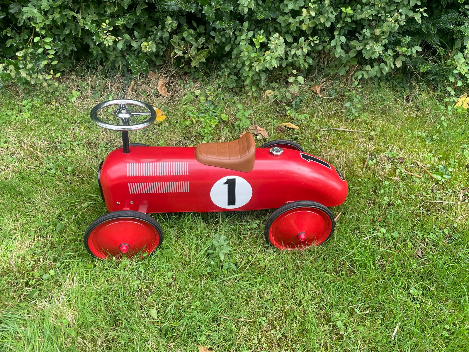 Retro Rode Loopauto - Eyecatcher Kinderkamer, Ophalen of Verzenden, Zo goed als nieuw