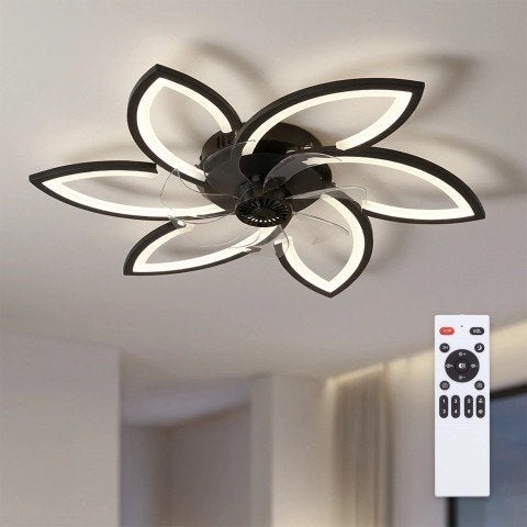 Bloem ventilator lamp, Witgoed en Apparatuur, Ophalen, Nieuw, Plafondventilator