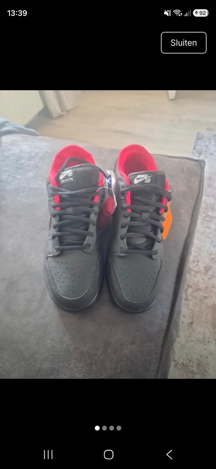 Nike Dunk Low Supreme Zwart - Maat 41, Zwart, Nike, Nieuw, Ophalen of Verzenden