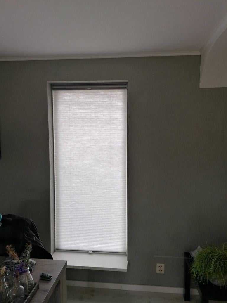 Duette Plisségordijnen, Ophalen, Gebruikt, 50 tot 100 cm, Grijs