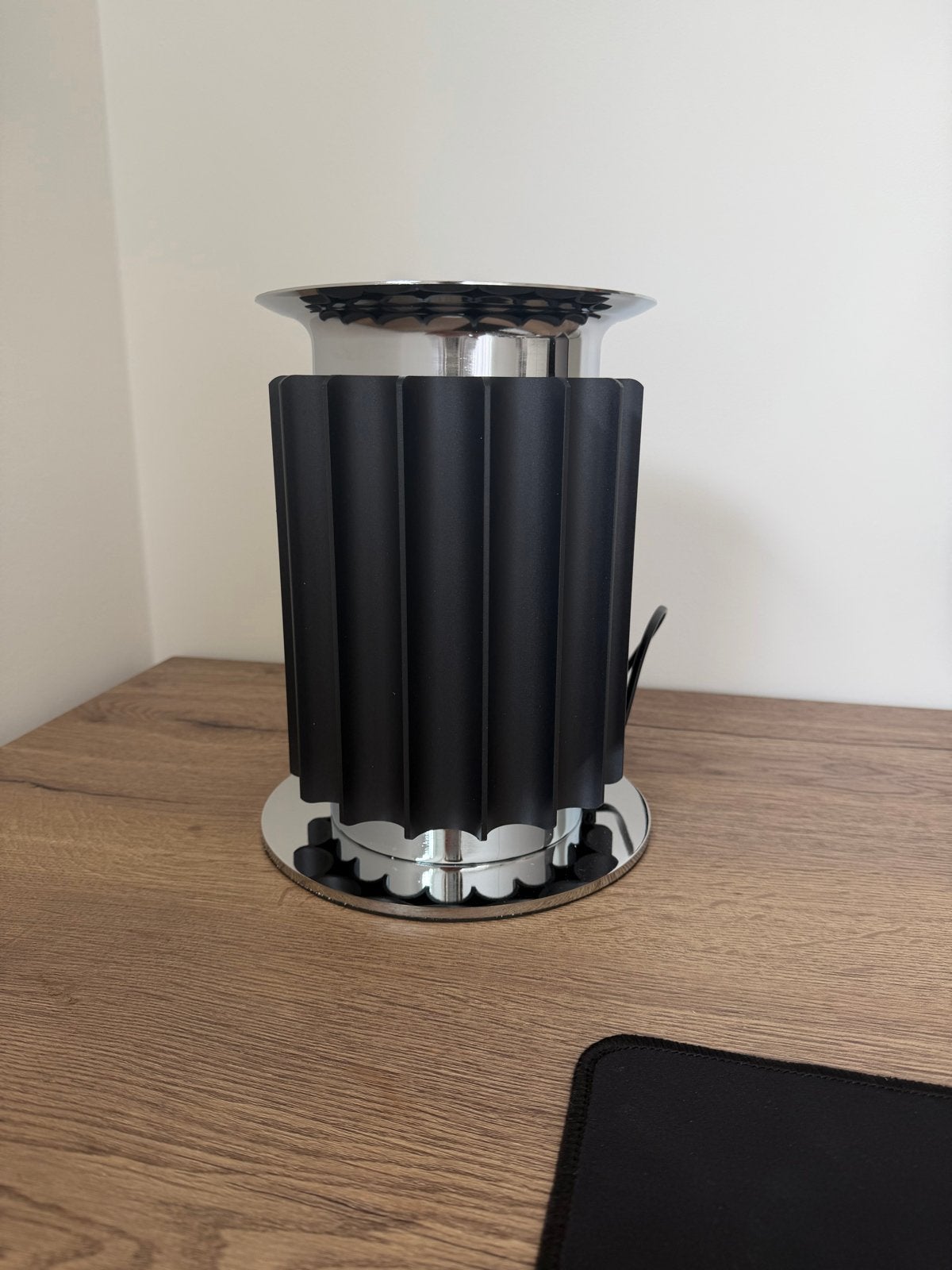 Taccia Lamp onderstel en witte deksel (groot model, zwart), Ophalen, Met schakelaar, Zo goed als nieuw, Zwart