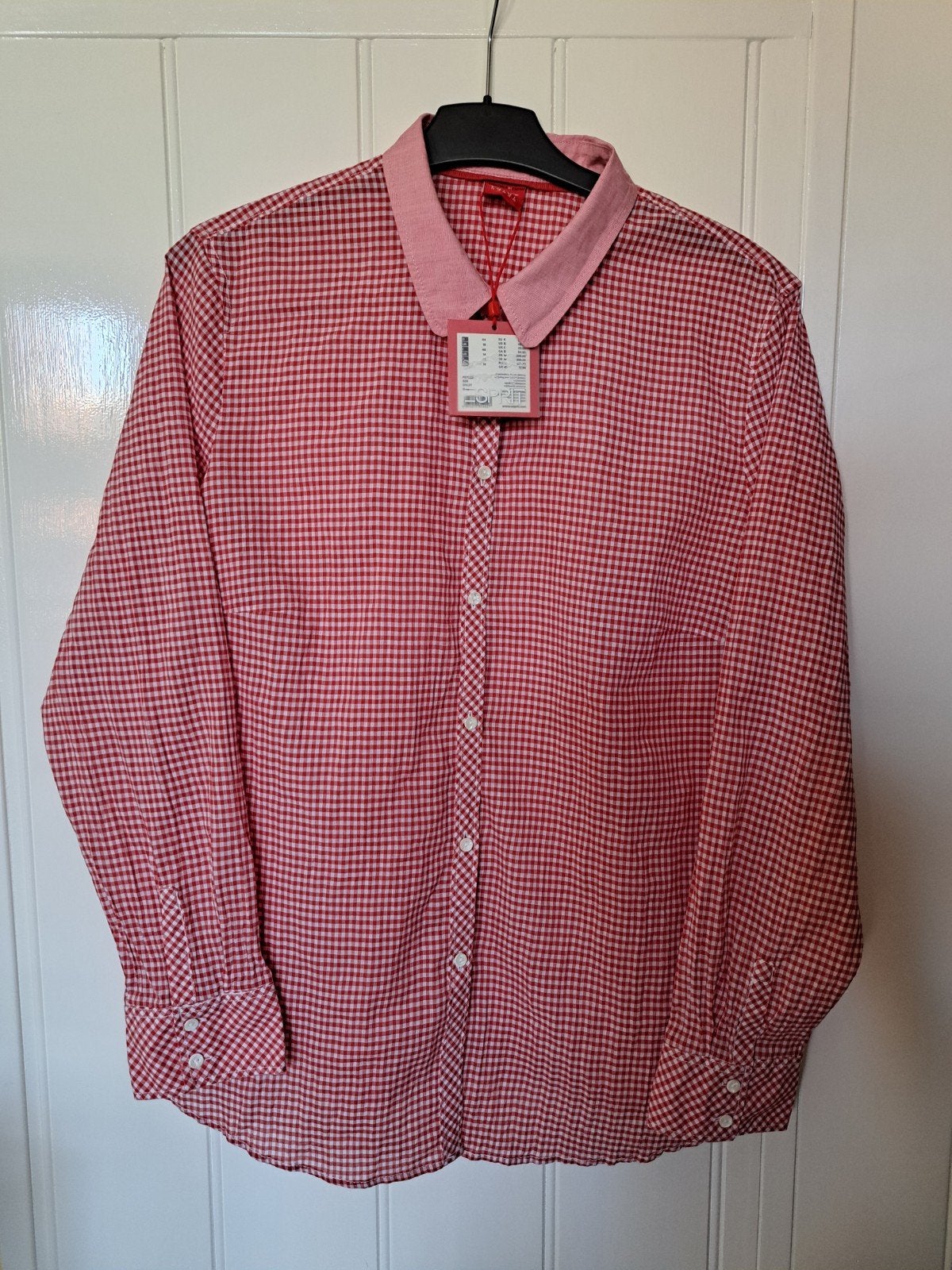 Nieuw Esprit dames blouse mt. 44 Rood geblokt, Maat 42/44 (L), Nieuw, Ophalen of Verzenden, Rood