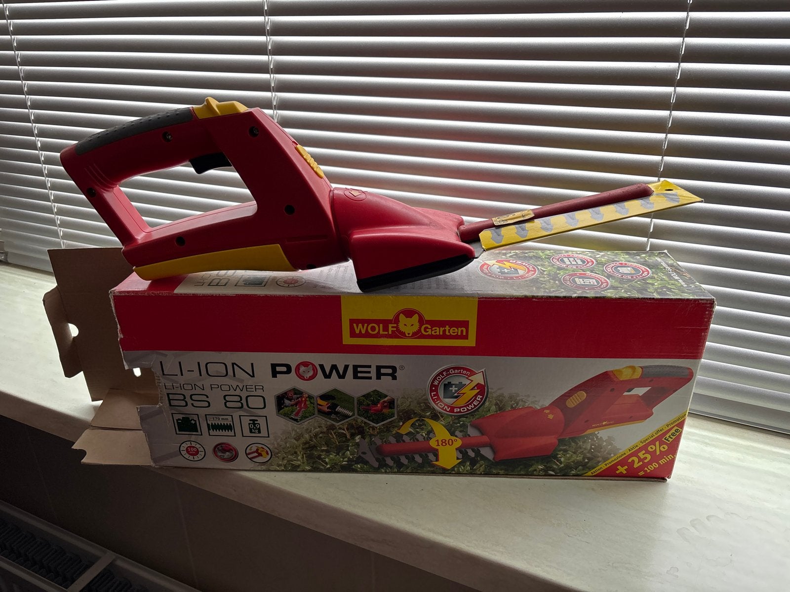 Wolf Garten Li-Ion Power BS 80 Accu Grasschaar/Heggenschaar, Ophalen of Verzenden, Zo goed als nieuw, Accu