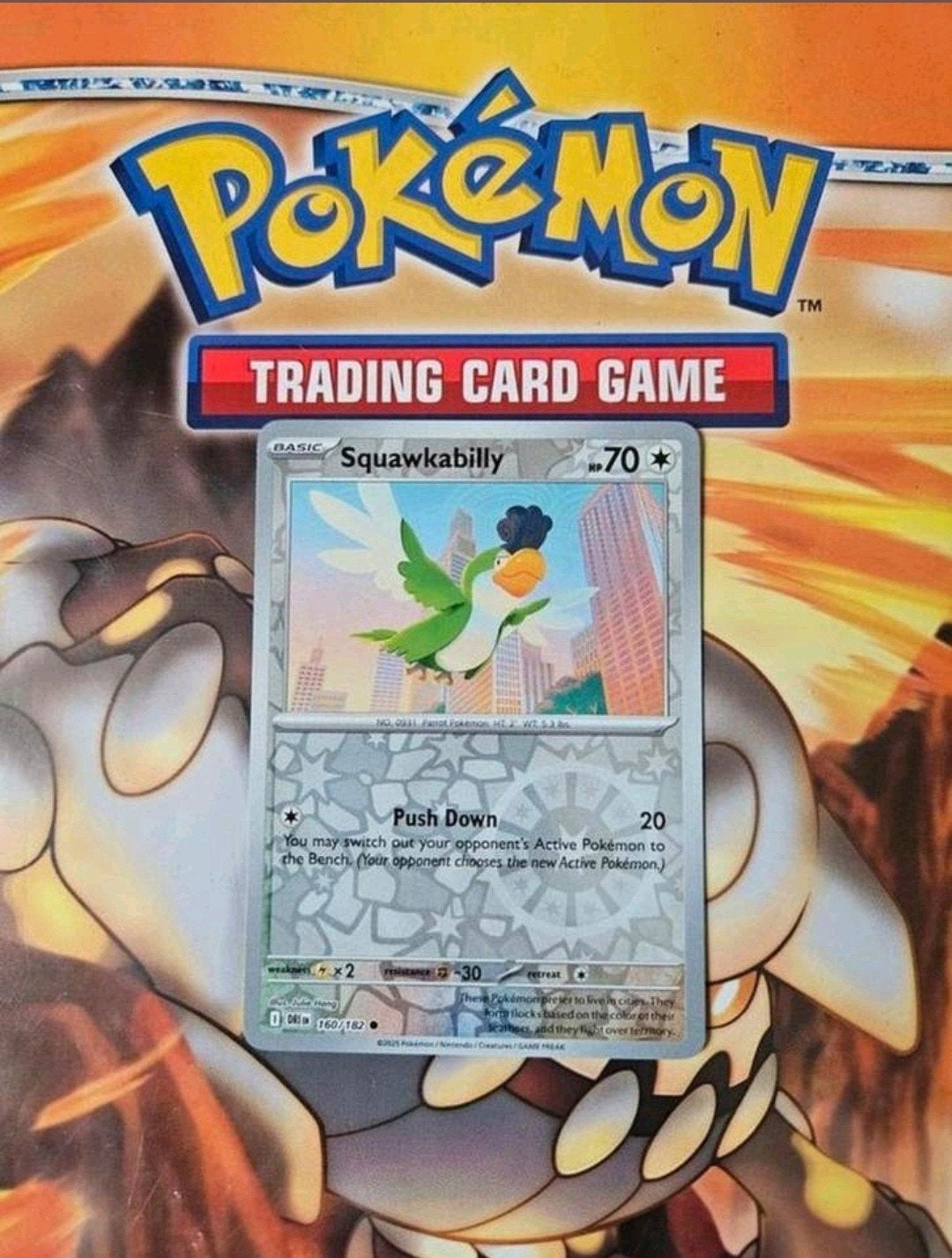 Squawkabilly 160/182 Destined Rivals reverse holo mint, Ophalen of Verzenden, Zo goed als nieuw, Losse kaart, Foil