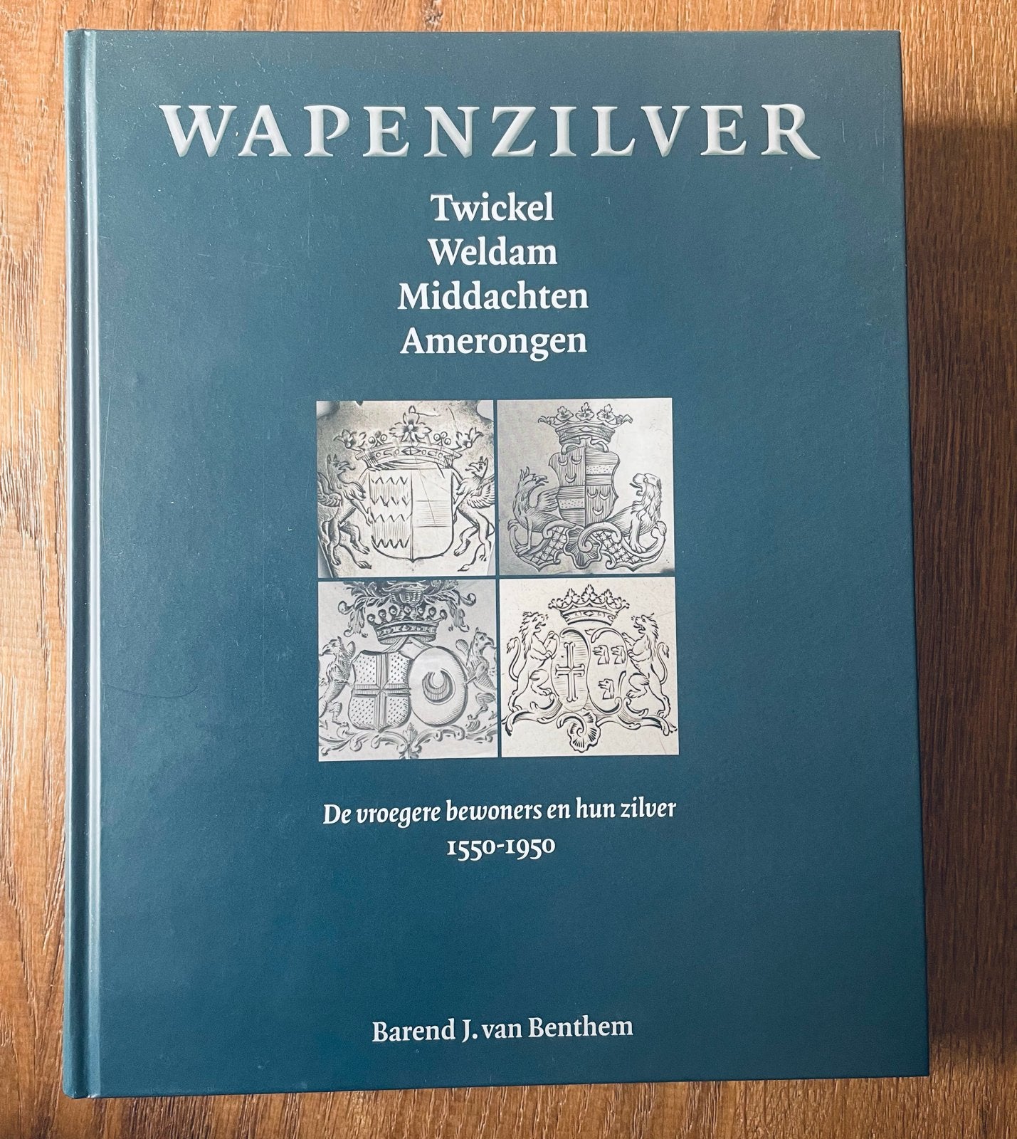 Wapenzilver: Twickel, Weldam, Middachten, Amerongen 1550-195, Ophalen of Verzenden, Nieuw, Nederland