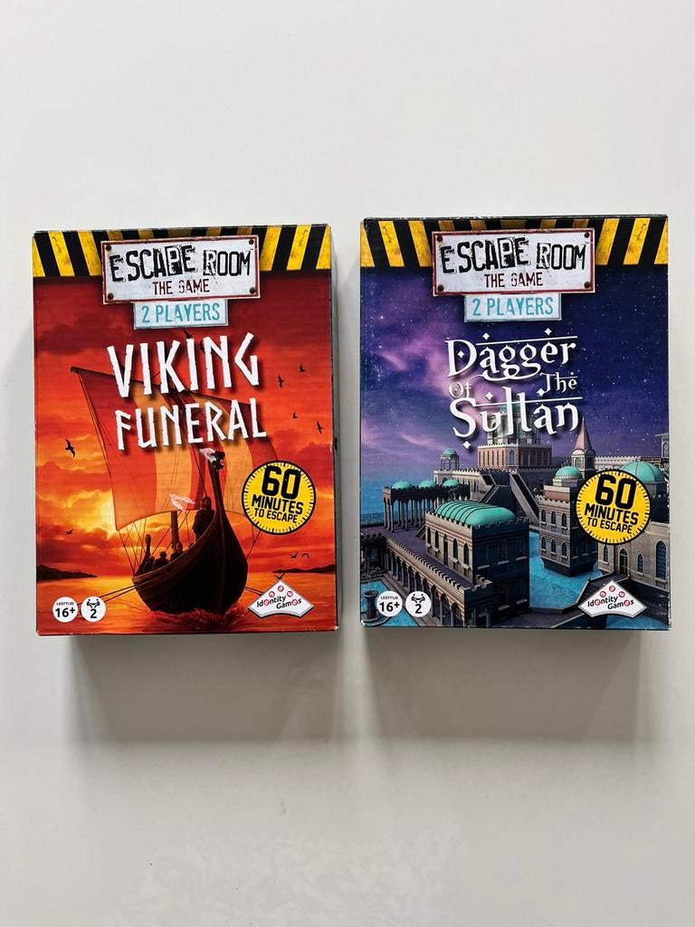 Escape room the game - viking funeral & dagger of the sultan, Een of twee spelers, Ophalen of Verzenden, Gebruikt