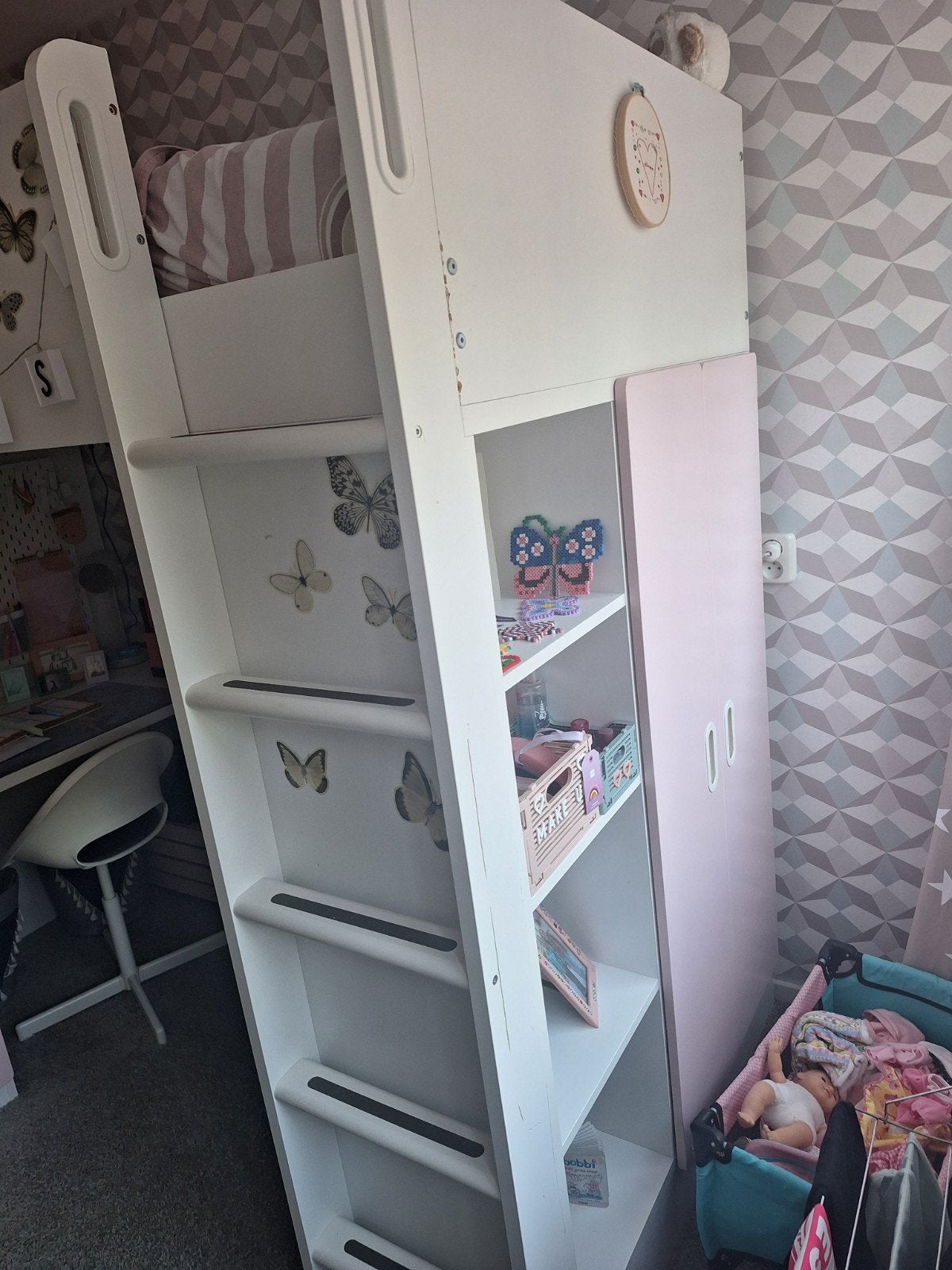 Hoogslaper met bureau, Kinderen en Baby's, Ophalen of Verzenden, Gebruikt, Hoogslaper
