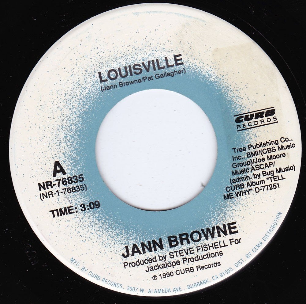Jann Browne - Louisville 7"45, Ophalen of Verzenden, Zo goed als nieuw, 7 inch, Country en Western
