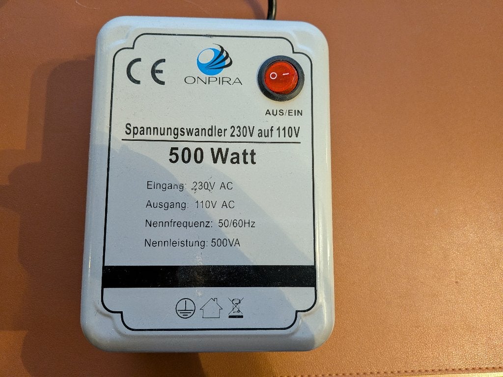 Stepdown converter 110v naar 220v 500Watt, Ophalen of Verzenden, Overige typen