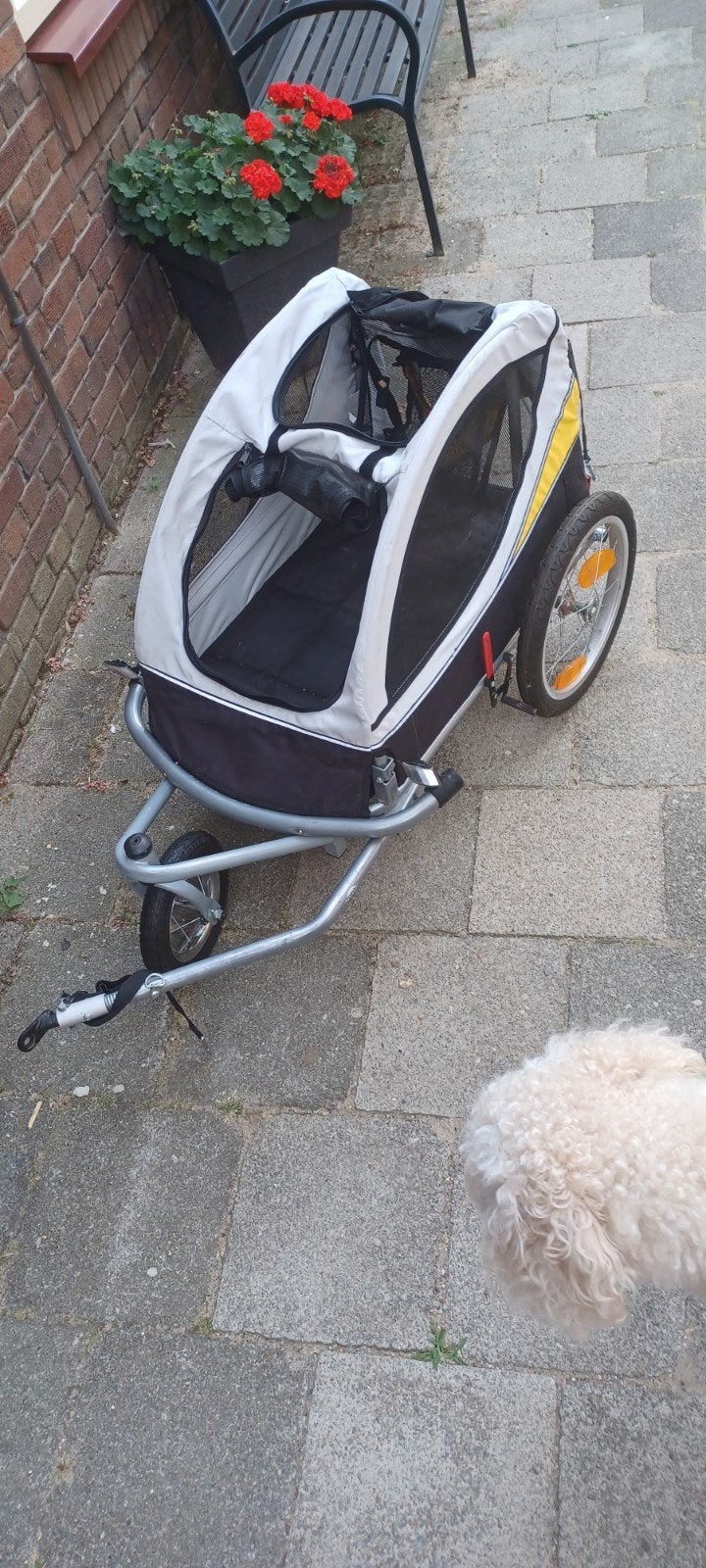 Hondenfietskarretje, Fietsen en Brommers, Fietsaccessoires | Aanhangers en Karren, Ophalen, Aanhangfiets, 80 kg of meer
