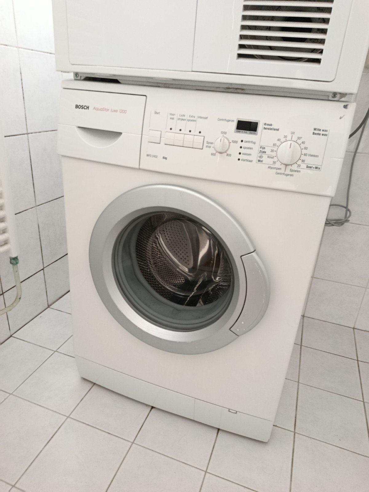 Bosch Aquastar 1200 WFO 2452 wasmachine, Ophalen, Gebruikt, Wolwasprogramma, Voorlader