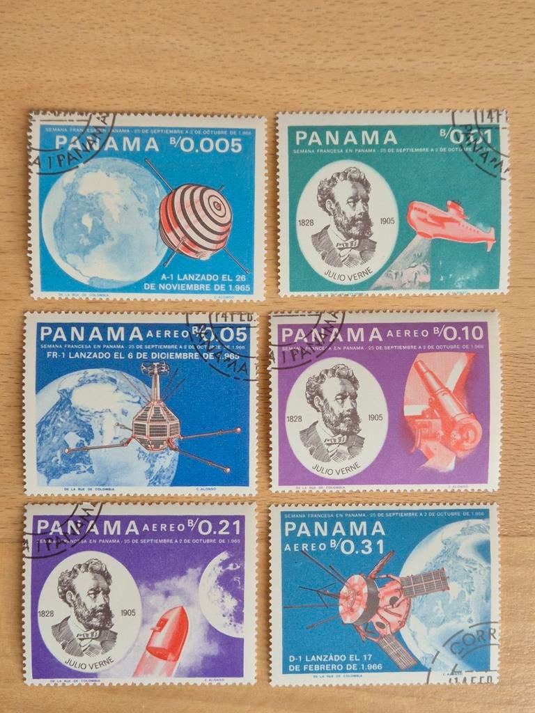 Panama 1966 ruimtevaart, Postzegels en Munten, Ophalen of Verzenden, Gestempeld, Midden-Amerika