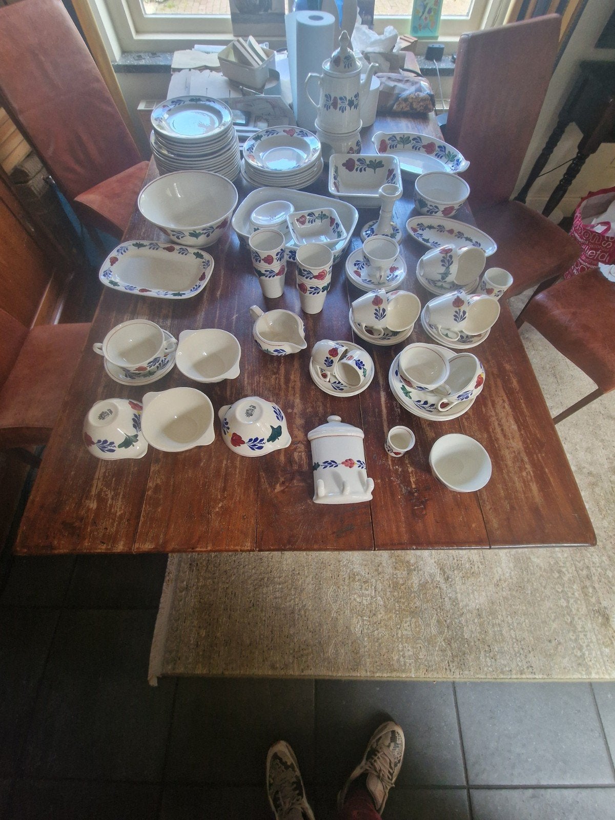 Grote collectie Boerenbont servies - ook los te koop, Landelijk/Boerenbont, Ophalen of Verzenden, Zo goed als nieuw, Aardewerk