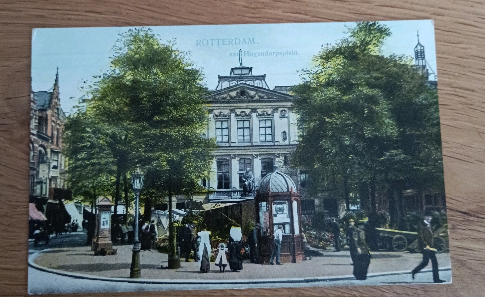 Ansichtkaart Rotterdam v. Hoogendorpsplein (1910), Ophalen of Verzenden, Voor 1920, Gelopen, Zuid-Holland