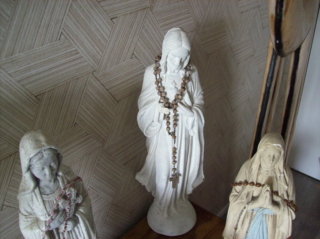 groot religieus beeld (zonder de ketting) 54cm hoog, Verzamelen, Religie, Ophalen, Zo goed als nieuw, Beeld(je)