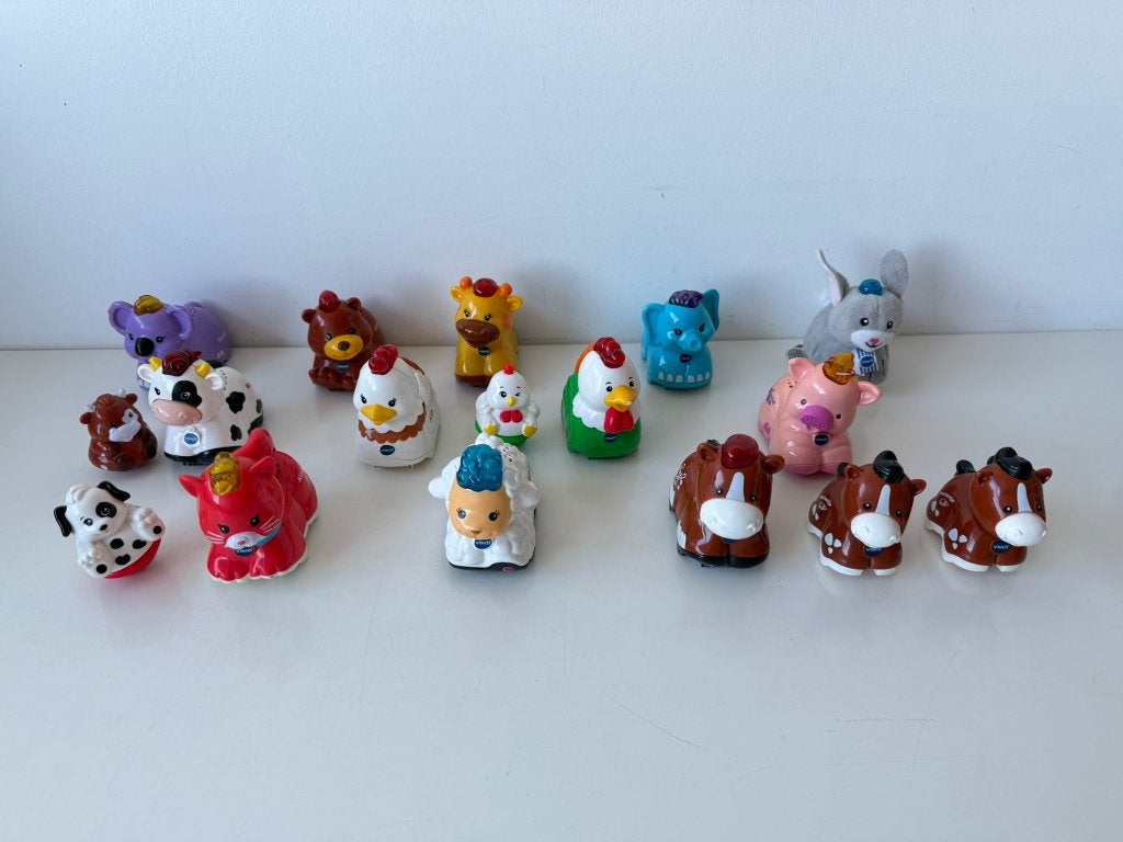 Zoef Zoef dieren 12x oa koala, olifant, varken, kip / Vtech, Ophalen of Verzenden, Gebruikt, 6 maanden tot 2 jaar