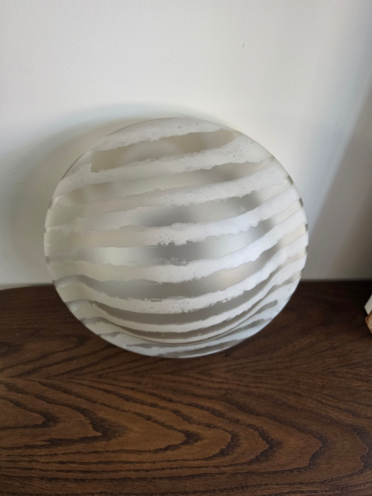 Peill en Putzler 'Zebra' lamp - 40cm diameter, Ophalen of Verzenden, Wit, 40 cm, Glas
