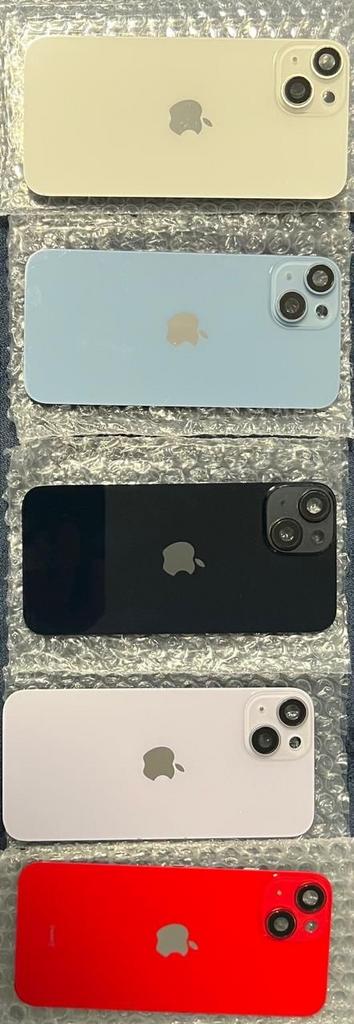 Partij 6x Originele iPhone 14 Achterkanten Glas, Div Kleuren, Ophalen of Verzenden, Gebruikt, Overige typen, Apple iPhone