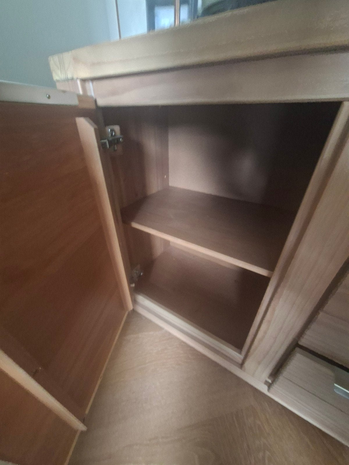Houten kast 160x40x80 cm met lades en deuren, Huis en Inrichting, Kasten | Dressoirs, Ophalen, Gebruikt, Met deur(en), 150 tot 200 cm