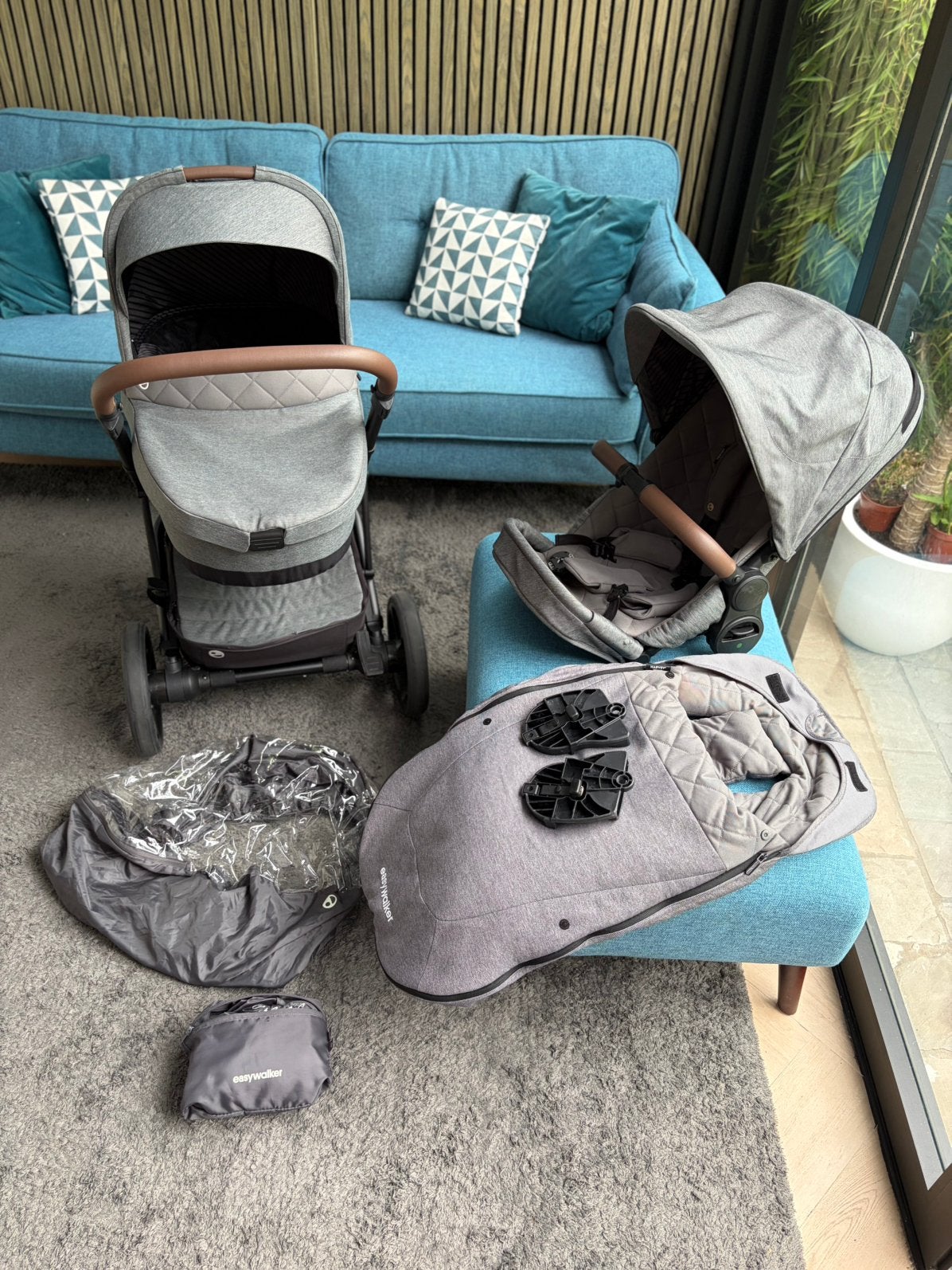 Easywalker Stroller Harvey Premium - Diamond Grey, Kinderen en Baby's, Kinderwagens en Combinaties, Ophalen of Verzenden, Zo goed als nieuw