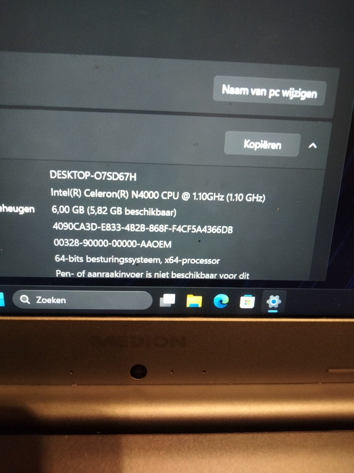 Medion laptop te koop, Computers en Software, Gebruikt, Minder dan 2 Ghz, Medion, Ophalen of Verzenden