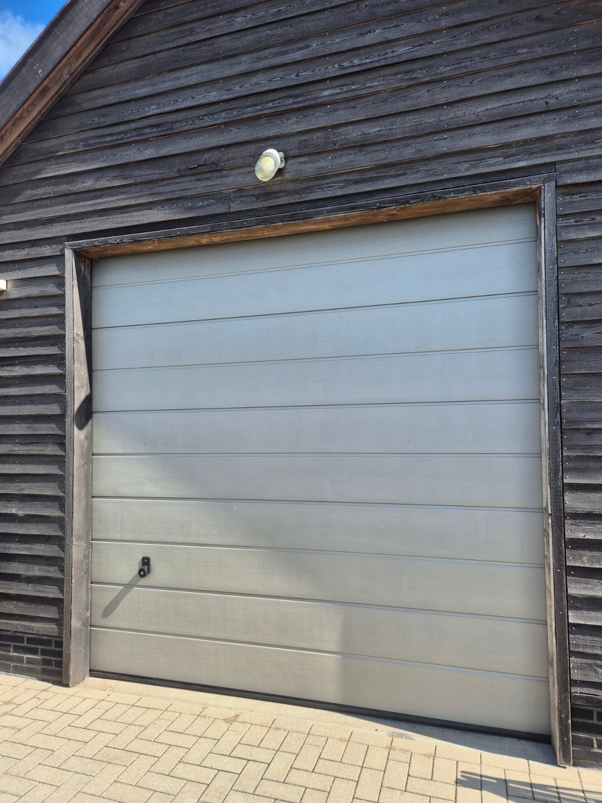 nette roldeur - 5 panelen, Doe-het-zelf en Verbouw, Deuren en Horren, Ophalen, Garagedeur, Zo goed als nieuw, 120 cm of meer