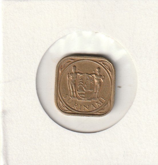 Suriname munten 5 cent 1966, Ophalen of Verzenden, Gebruikt