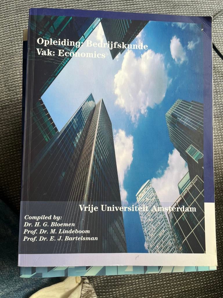 Bedrijfskunde Economics VU Amsterdam, Ophalen, Diverse auteurs, Beta, WO