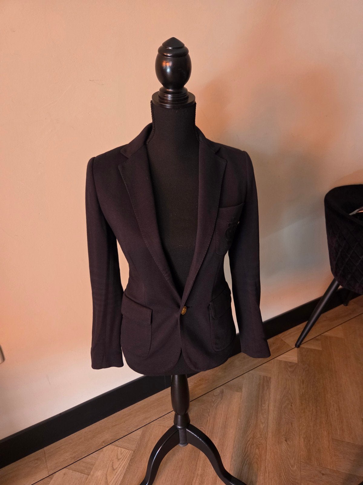 Ralph Lauren Blazer - Donkerblauw met gouden knopen, Blauw, Ophalen of Verzenden, Zo goed als nieuw, Maat 34 (XS) of kleiner
