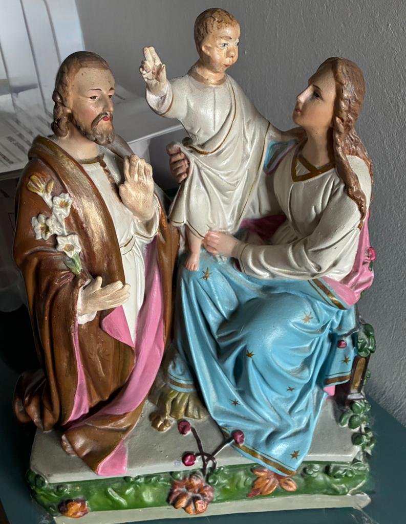 Heilig hart familie beeld., Ophalen