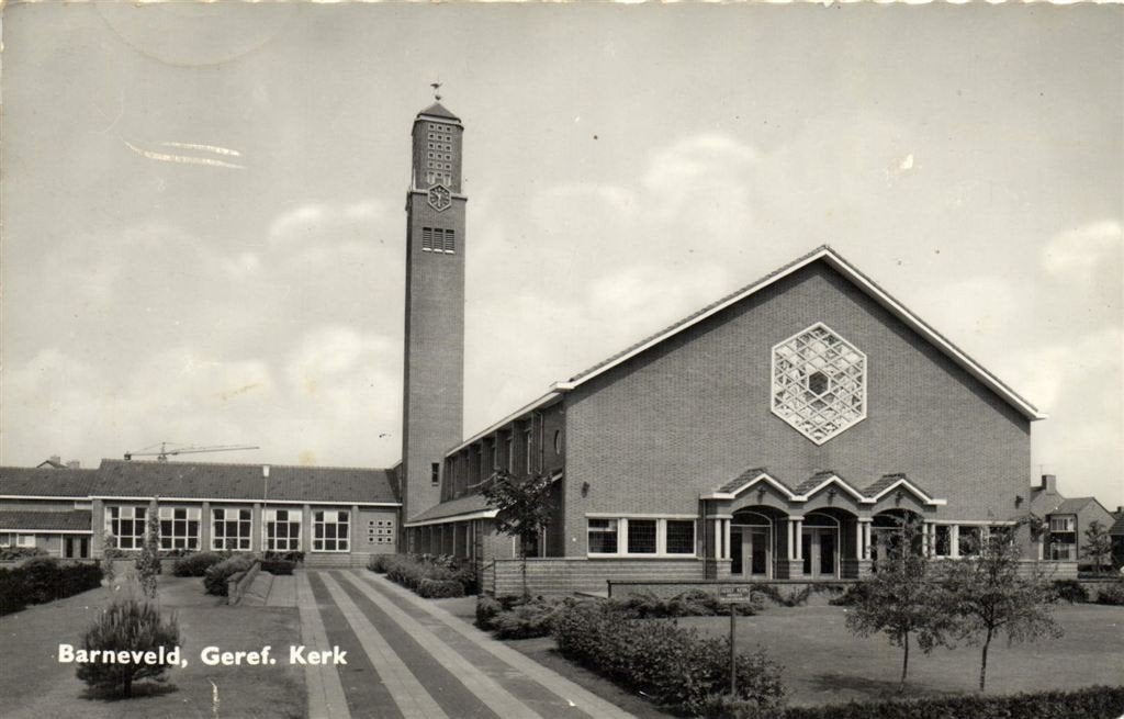 Barneveld, Geref. Kerk - gelopen, Ophalen of Verzenden, 1960 tot 1980, Gelopen, Gelderland
