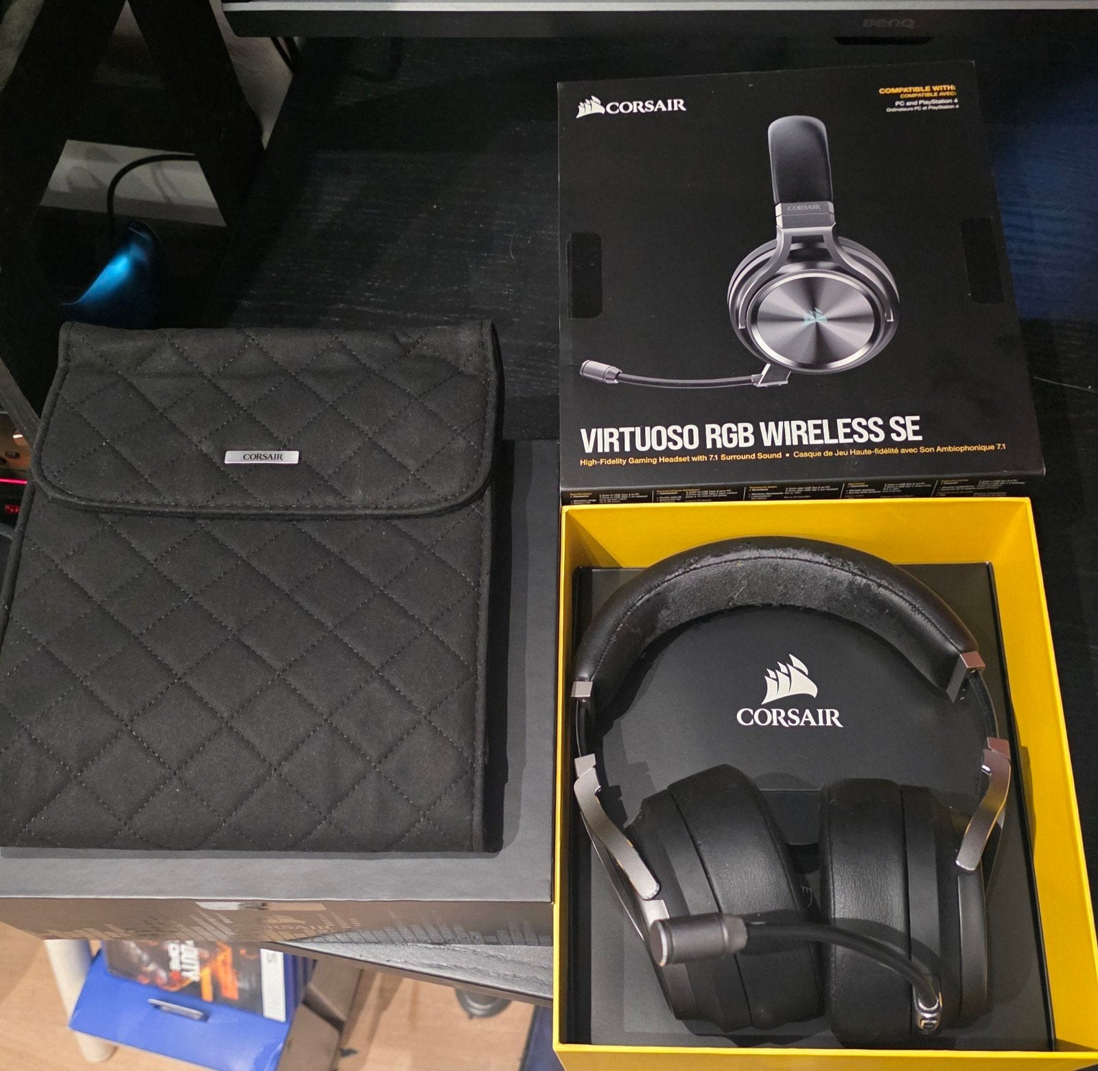 Corsair Virtuoso RGB SE Gaming Headset, Overige merken, Ophalen of Verzenden, Draadloos, Zwart
