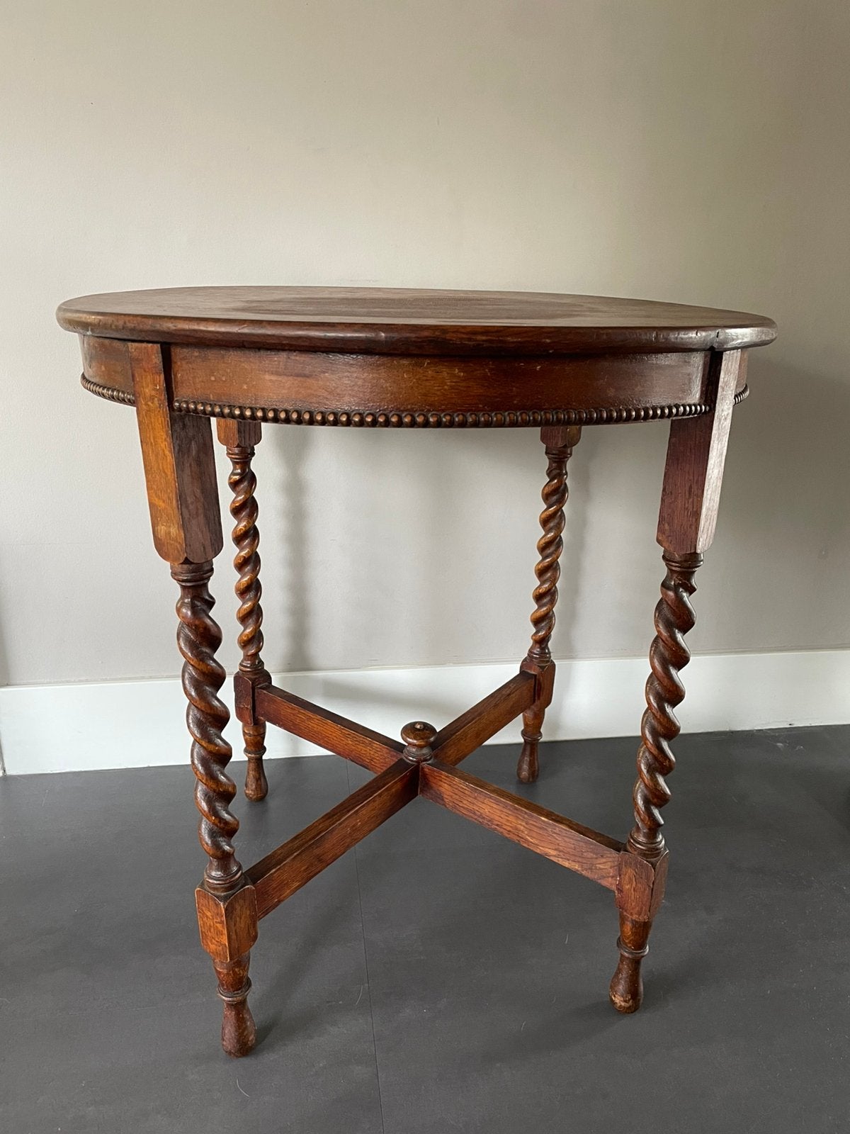 Bijzettafel antiek eiken, Antiek en Kunst, Ophalen of Verzenden